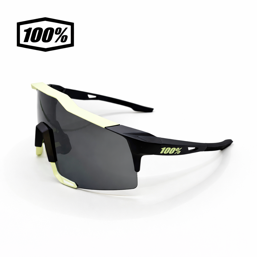100% SPEEDCRAFT Soft Tact Glow Black Mirror Lens