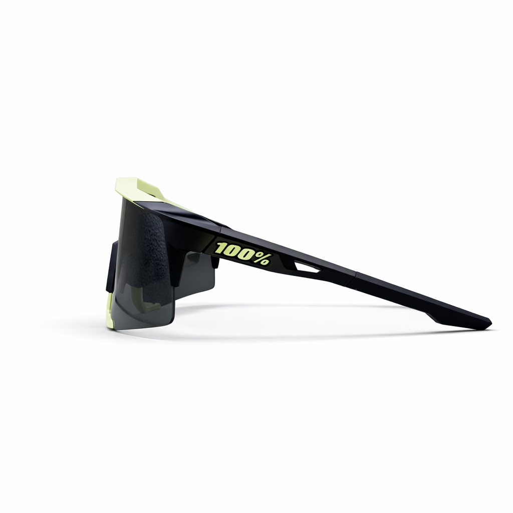 100% SPEEDCRAFT Soft Tact Glow Black Mirror Lens