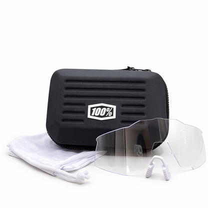 100% SPEEDCRAFT Soft Tact Stone Grey-HiPER Crimson Silver Mirror Lens