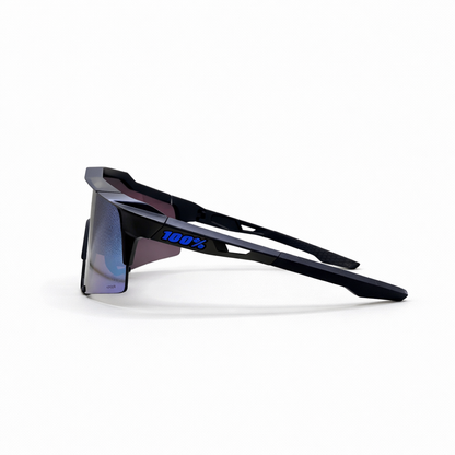 100% SPEEDCRAFT Matte Black - HiPER® Blue Multilayer Mirror Lens