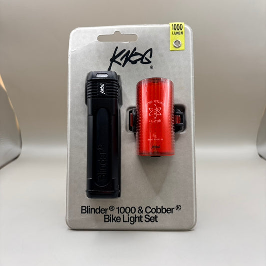 KNOG ノグ BLINDER 1000＆COBBER REFLEX｜自転車ライト前後セット USB-C充電式