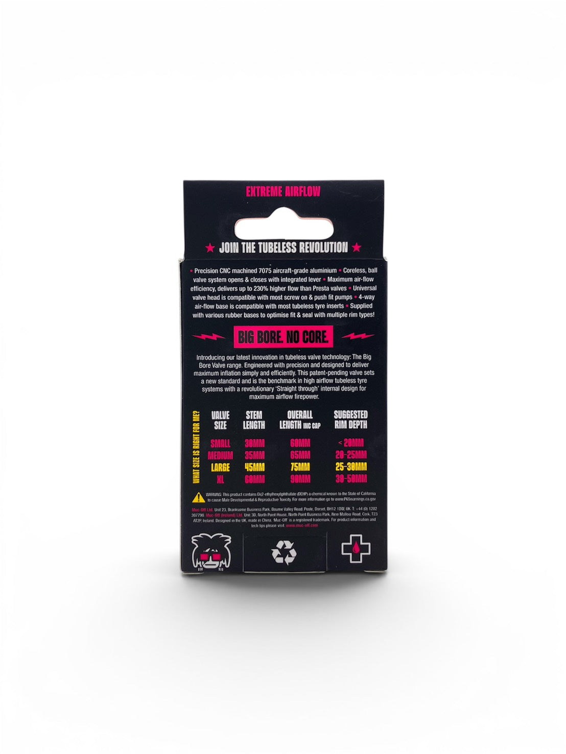 Muc-Off / TUBELESS VALVES BIG BORE LITE